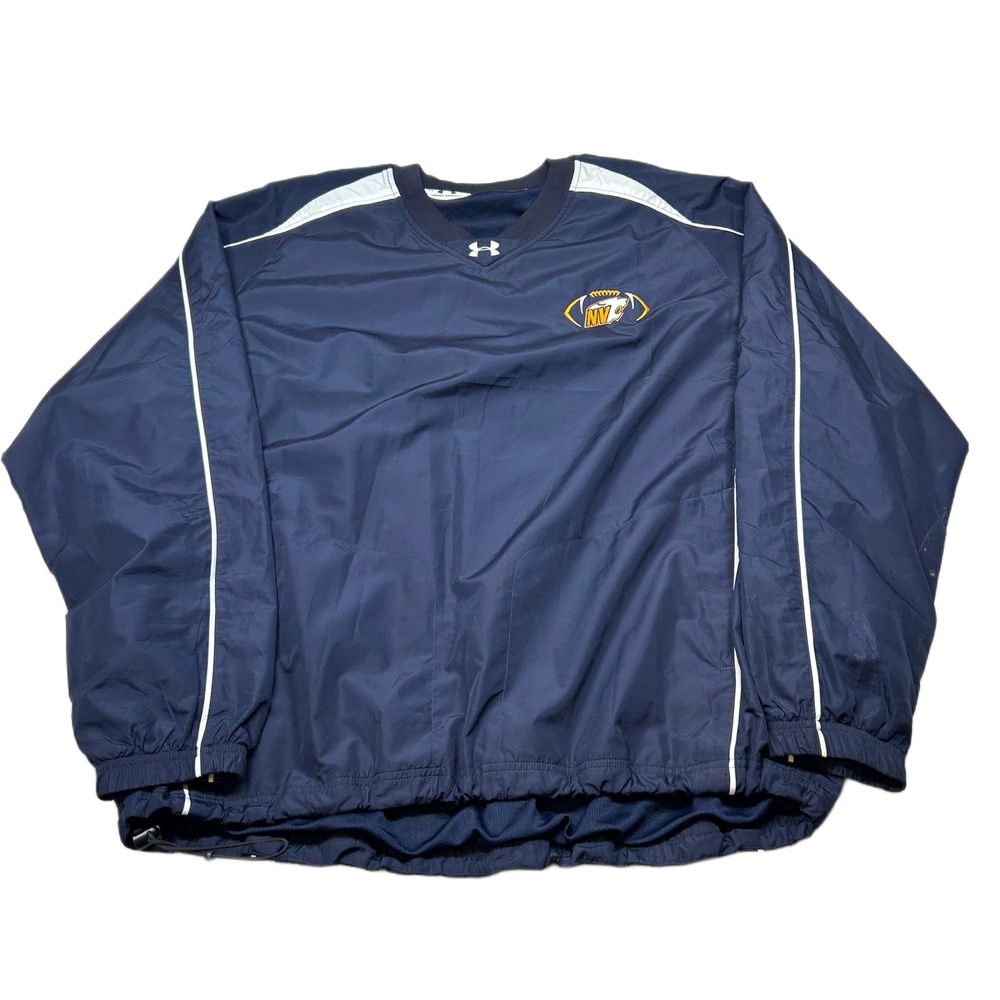 Under Armour Pullover Jacket Mens XL Blue Nashville Predators NHL Windbreaker